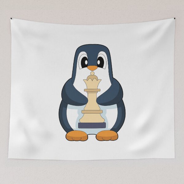 Artikelvorschau, Pinguin Schachfigur Dame Schach entworfen und verkauft von Snabdesign84.