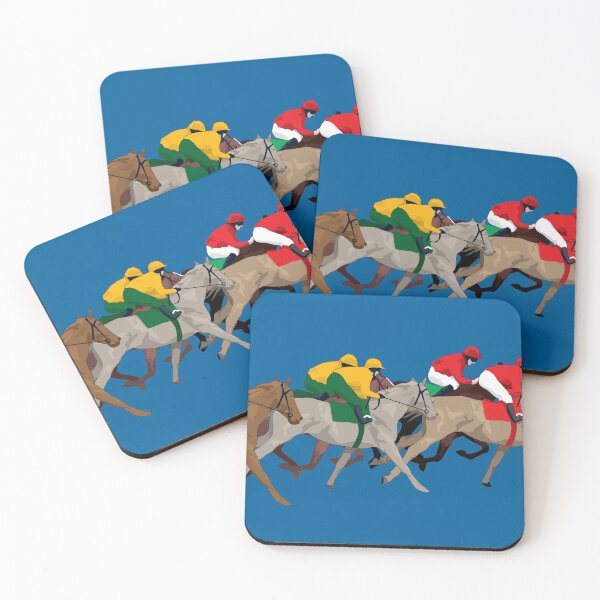 Item preview, Horse Race Blue designed and sold by Anne Cakebread.