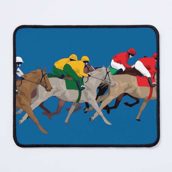 Item preview, Horse Race Blue designed and sold by Anne Cakebread.