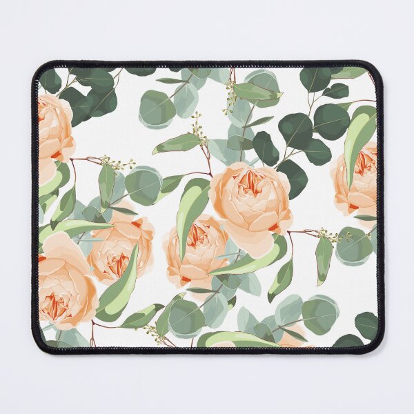 Item preview, Greenery seamless pattern with eucalyptus branch and roses flowers. designed and sold by MatyKotiv.