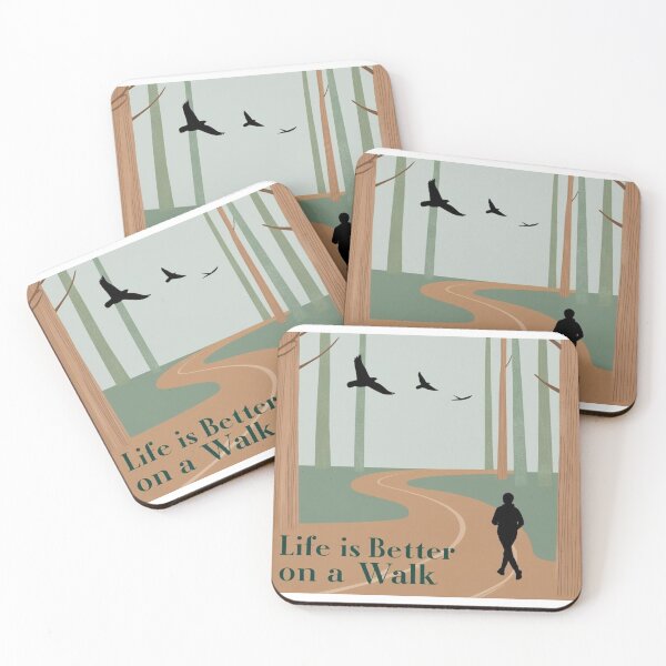 Item preview, Life is better walking – A walk among trees with natural style designed and sold by StormArte.