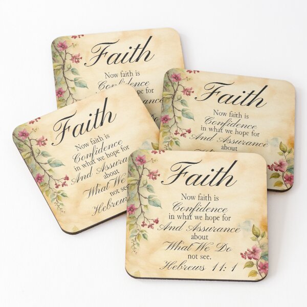 Item preview, Hebrews 11:1 Christian Bible Verse Image designed and sold by Our Bible Journey.