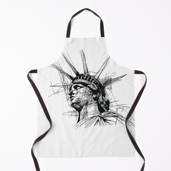 Item preview, ballpoint pen drawing of The Statue of Liberty designed and sold by byBenci.
