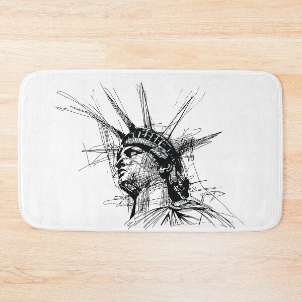 Item preview, ballpoint pen drawing of The Statue of Liberty designed and sold by byBenci.