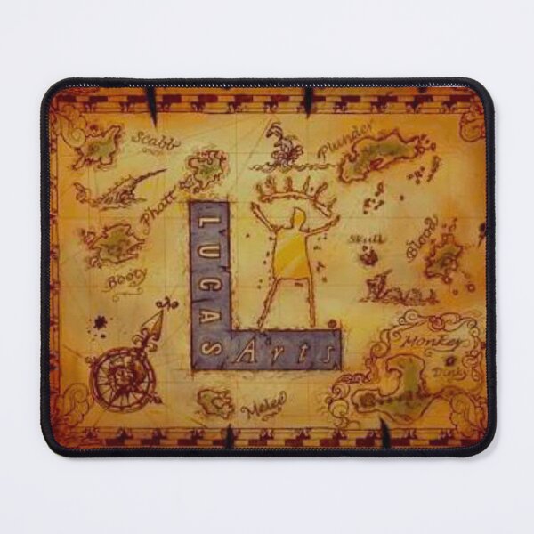 Item preview, Monkey Island Map designed and sold by SketchQuest.