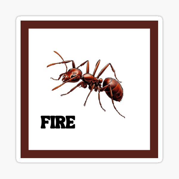 Vista previa del artículo con la obra «ANT Fuego», diseñado y vendido por PenRosePlanet.