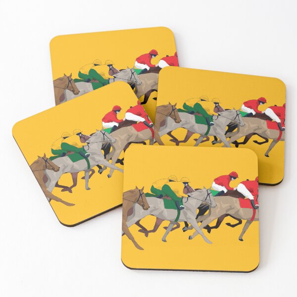 Item preview, Horse Race yellow designed and sold by Anne Cakebread.