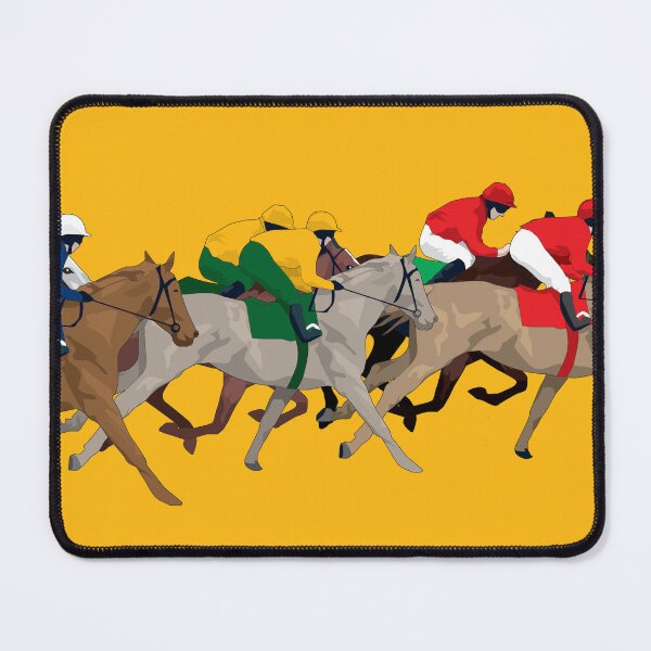 Item preview, Horse Race yellow designed and sold by Anne Cakebread.