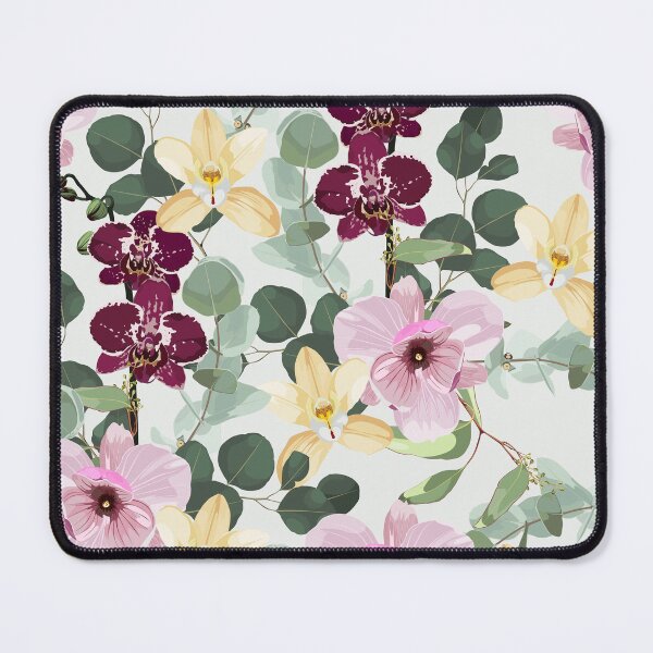 Item preview, Greenery seamless pattern with eucalyptus branch and many kind of flowers. designed and sold by MatyKotiv.
