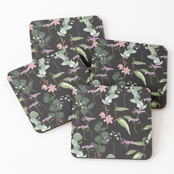 Item preview, Greenery seamless pattern with eucalyptus branch and wild flowers. designed and sold by MatyKotiv.