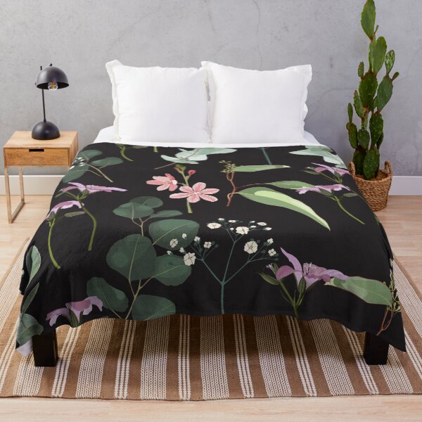 Item preview, Greenery seamless pattern with eucalyptus branch and wild flowers. designed and sold by MatyKotiv.