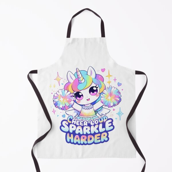 Item preview, Cheer Loud, Sparkle Harder - Kawaii Cheerleader Unicorn Design designed and sold by AnnDesignStudio.