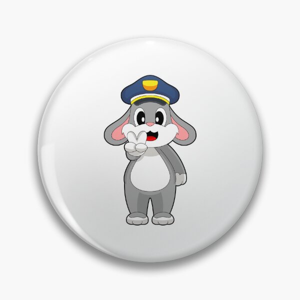 Artikelvorschau, Hase Polizist Polizeimütze Polizei entworfen und verkauft von Snabdesign84.