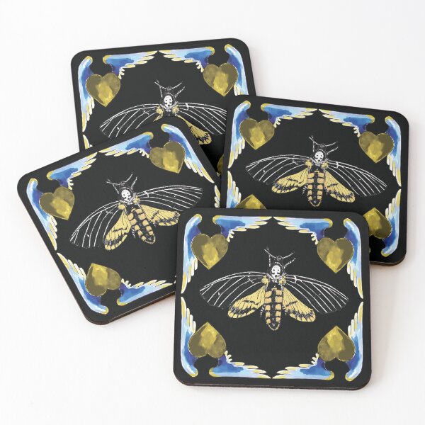 Item preview, Death's-head hawkmoth&heart-pattern designed and sold by StudioViArt.