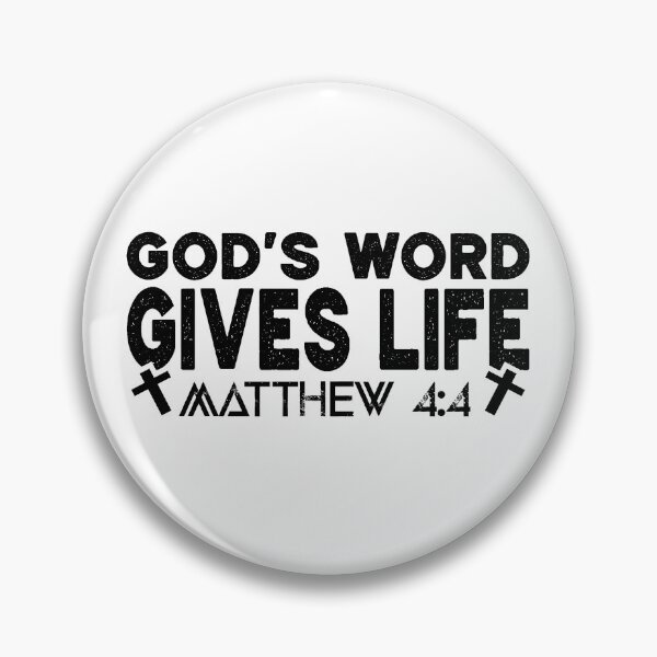Item preview, God's Word Gives Life Matthew 4:4 designed and sold by DarylWelsh2024.