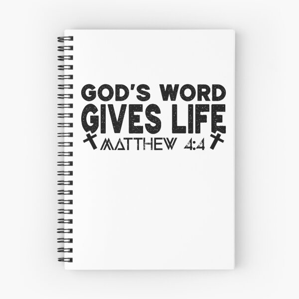 Item preview, God's Word Gives Life Matthew 4:4 designed and sold by DarylWelsh2024.