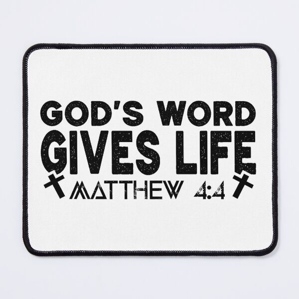 Item preview, God's Word Gives Life Matthew 4:4 designed and sold by DarylWelsh2024.