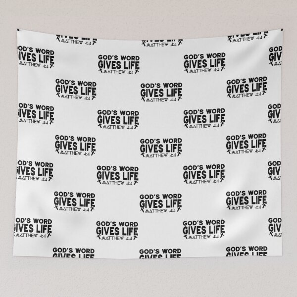 Item preview, God's Word Gives Life Matthew 4:4 designed and sold by DarylWelsh2024.