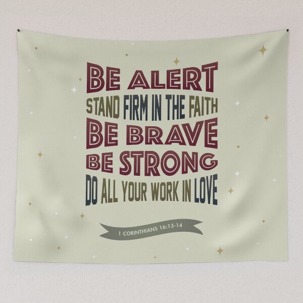 Item preview, Stand Firm in the Faith – 1 Corinthians 16:13–14 designed and sold by Katherine Ann.