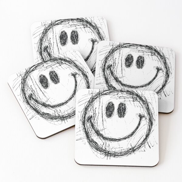 Item preview, Smiley face ballpoint pen drawing designed and sold by byBenci.