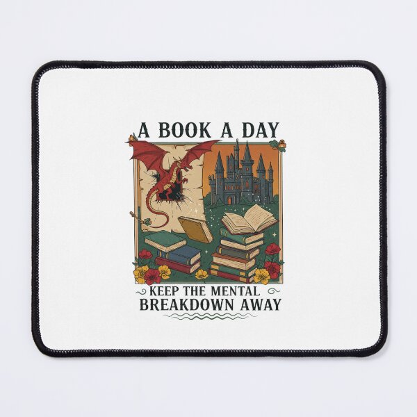 Item preview, A Book A Day – Fantasy Dragon Castle Book Lover Sweatshirt Design designed and sold by Colorful-Garden.