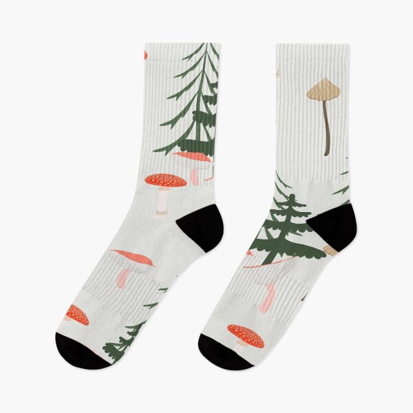 Item preview, Seamless childish pattern with cute mushrooms in the wood. Creative autumn forest. designed and sold by MatyKotiv.