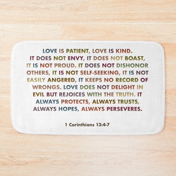 Item preview, Love Always Protects – 1 Corinthians 13:4–7 Scripture Art designed and sold by Katherine Ann.