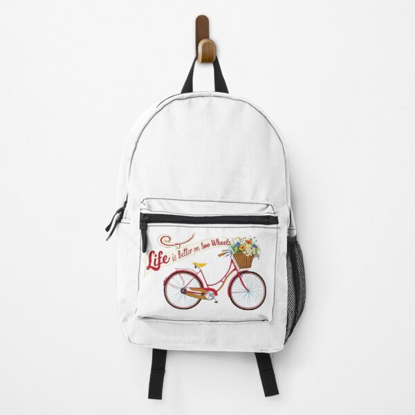 Item preview, Life is better on two wheels – Vintage bicycle with flowers designed and sold by StormArte.