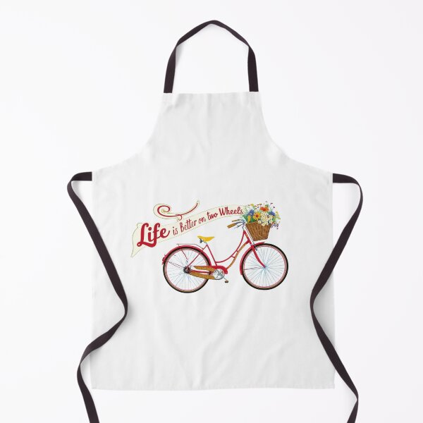 Item preview, Life is better on two wheels – Vintage bicycle with flowers designed and sold by StormArte.