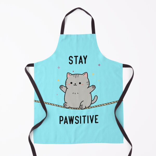 Item preview, Stay PAWSITIVE - Kitten on Tightrope designed and sold by amithachapa.