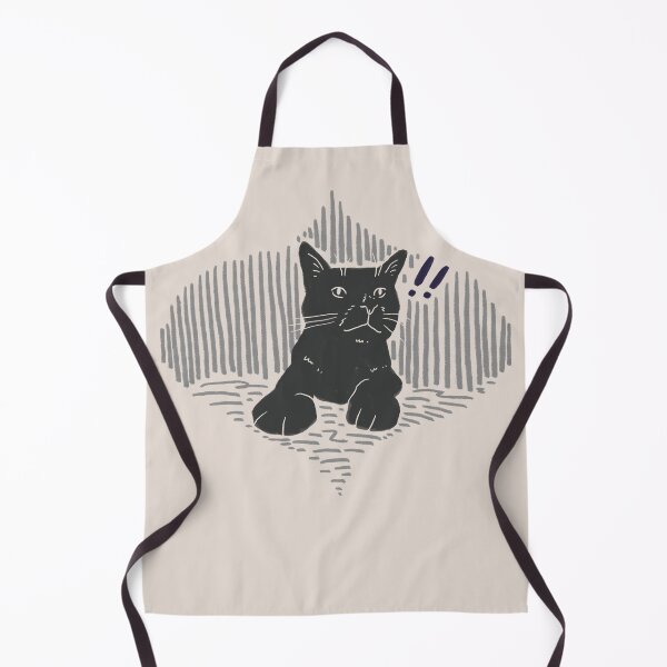 Item preview, Surprised cat | black and off white designed and sold by mangopuffstudio.