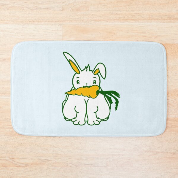 Item preview, Rabbit Carrot Mouth Eat Hunger Overweight Vegan designed and sold by shirt-o-mat.