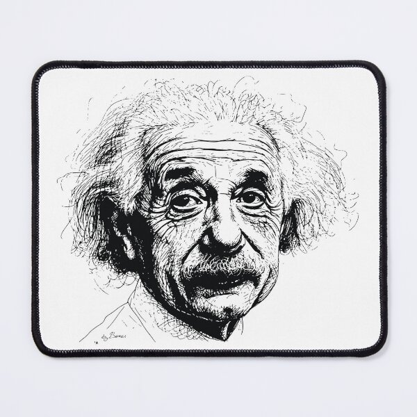 Item preview, Einstein ballpoint pen drawing designed and sold by byBenci.