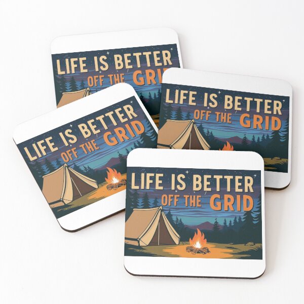 Item preview, Life is better off – Overnight camping under the stars designed and sold by StormArte.