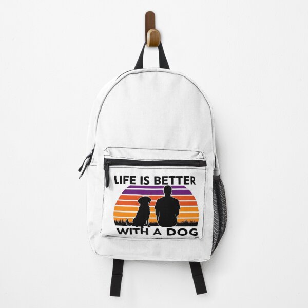 Item preview, Life is better with a dog – Sunset silhouette for dog lovers designed and sold by StormArte.