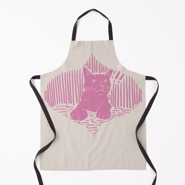 Item preview, Surprised cat | pink and off white designed and sold by mangopuffstudio.