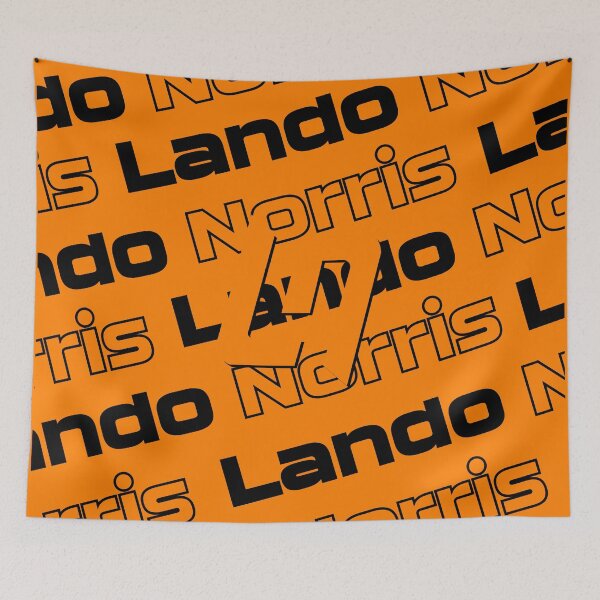 Item preview, Lando Norris LN orange black inspired pattern  designed and sold by Pink Polar F1.