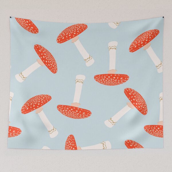 Item preview, Mushrooms seamless pattern. Hand-drawn illustration.  designed and sold by MatyKotiv.