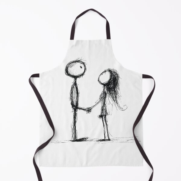 Item preview, couple in lovel, ballpoint pen drawing designed and sold by byBenci.