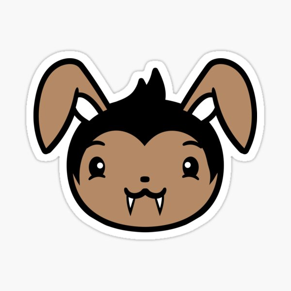 Aperçu de l'œuvre Costume d'Halloween de lapin vampire aux dents longues et pointues créée et vendue par shirt-o-mat.