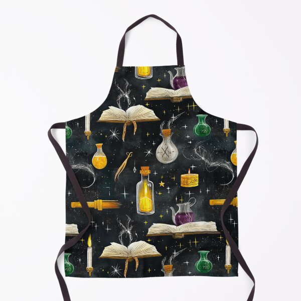 Item preview, Witchy Magical Items Pattern – Spellbooks, Potions, Candles & Stars Aesthetic Design designed and sold by Kybruno's Creations.