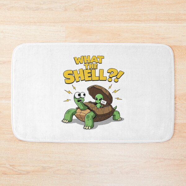 Item preview, WHAT THE SHELL - Alien Inside a Tortoise Cartoon designed and sold by amithachapa.