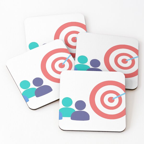 Item preview, Minimalist Graphic of Figures and Arrow Hitting Target Bullseye designed and sold by Creative88Art.