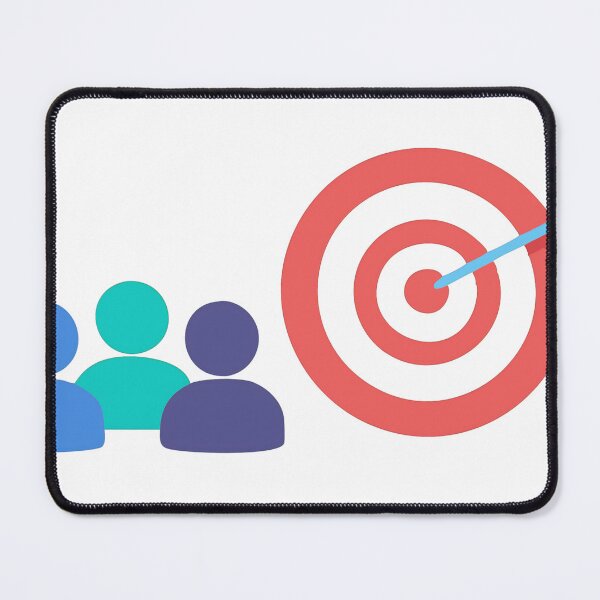 Item preview, Minimalist Graphic of Figures and Arrow Hitting Target Bullseye designed and sold by Creative88Art.