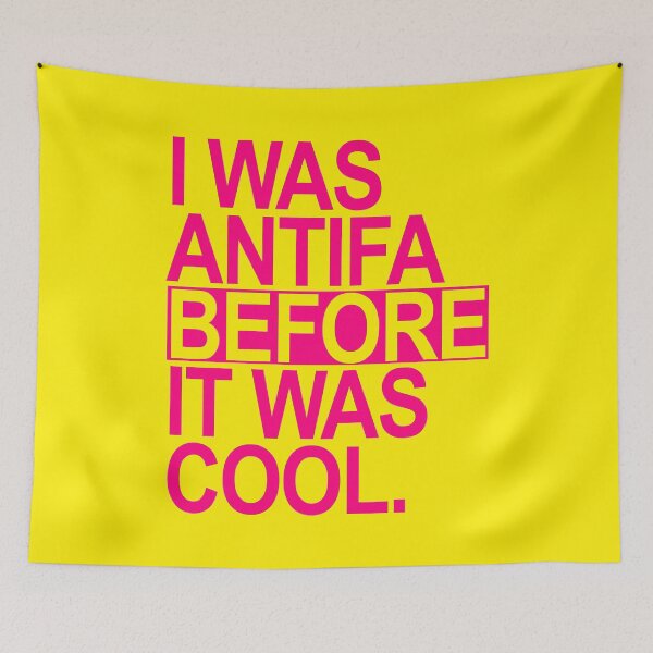Item preview, I was ANTIFA before it was cool - hot pink designed and sold by Thelittlelord.