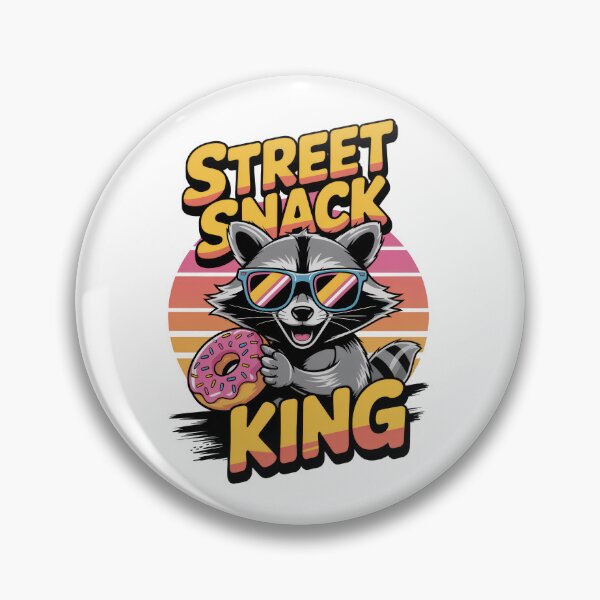 Item preview, Street Snack King – Cool Raccoon Donut Lover designed and sold by EpicMediaShop.