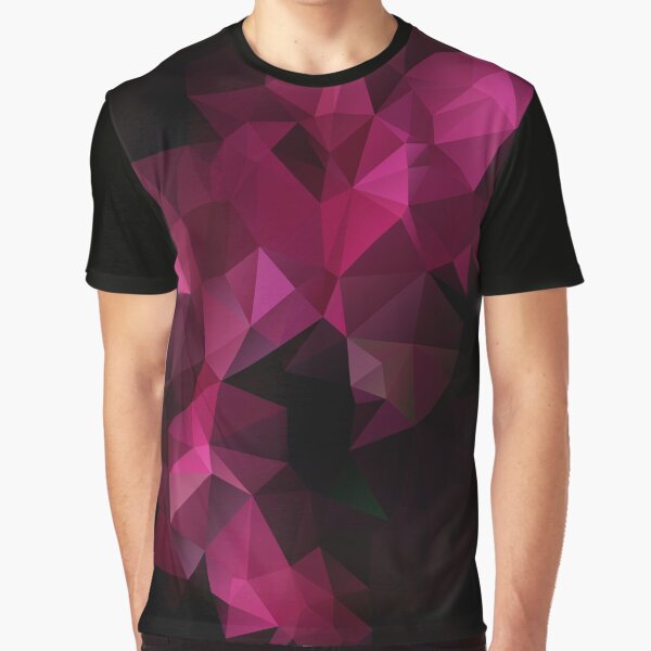 Item preview, Abstract print geometrical pattern of triangles polygon. Fabric design in bright colors designed and sold by fuzzyfox.