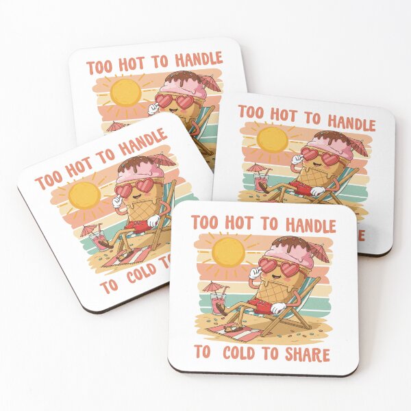 Item preview, Too Hot to Handle Ice Cream Cone – Retro Summer Dessert Design designed and sold by Colorful-Garden.