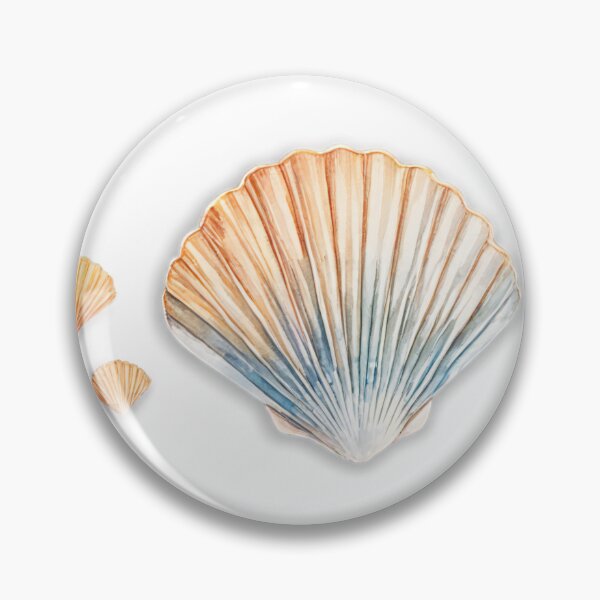 Item preview, Three Stylized Seashells with Gradient Tones on Beige Background designed and sold by Creative88Art.