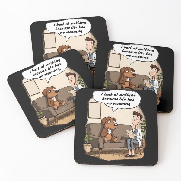 Item preview, Dog at therapy expressing existential barking issues designed and sold by Tong4130.